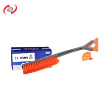 2-In-1  52CM Long Handle Snow Brush With Soft Bristles Adjustable Scraper Car Wash Equipment Wheel Brush